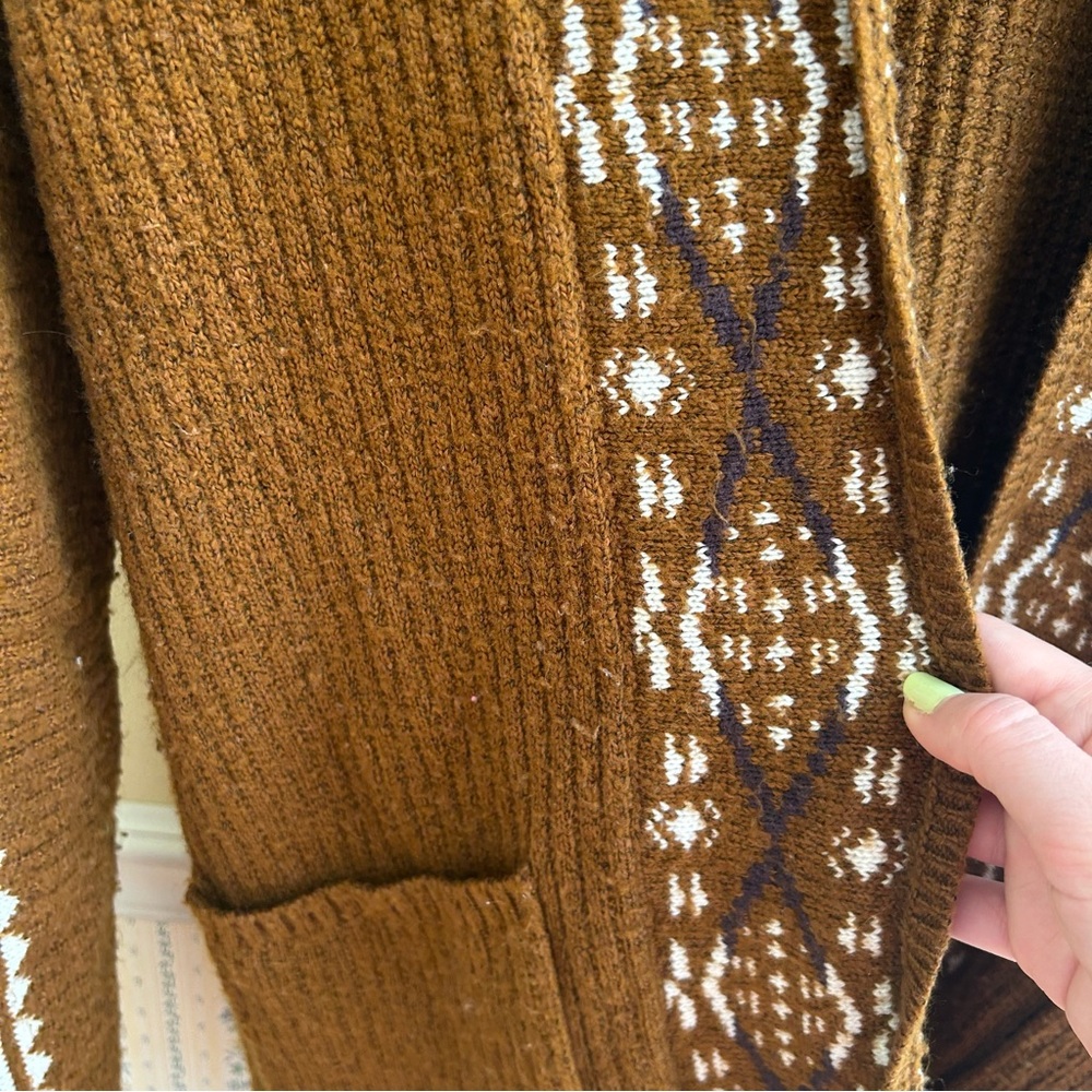 Lucky Brand Geometric Cardigan Sweater - Picture 6 of 7